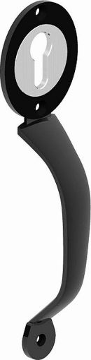 Picture of GM PULL HANDLE FOR EURO LOCK | 8" (200MM) E/BLACK