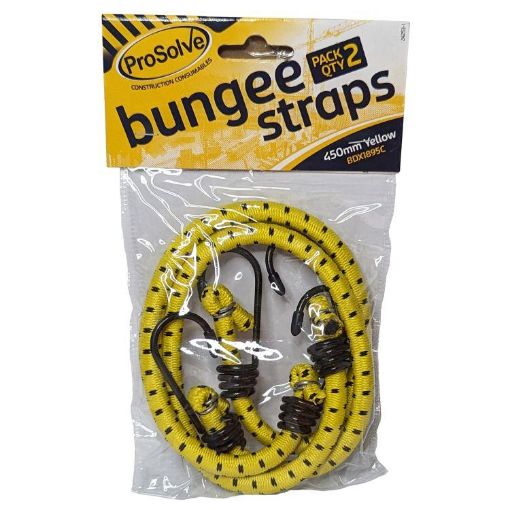 Picture of WARRIOR 450MM YELLOW BUNGEE PAIR BDX1895C