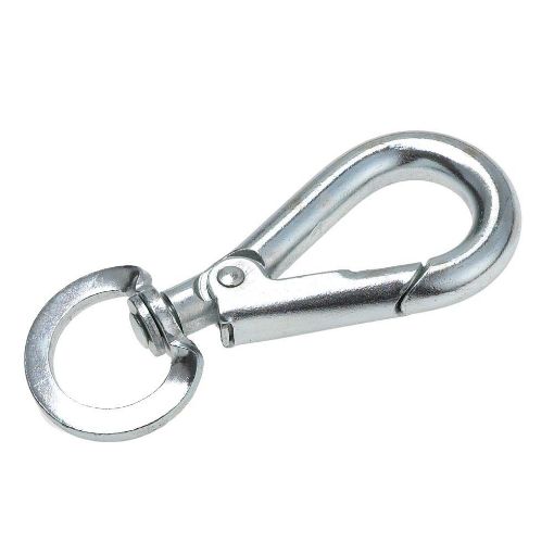 Picture of 75MM BZP SWIVEL SPRING HOOK 2/CLAM