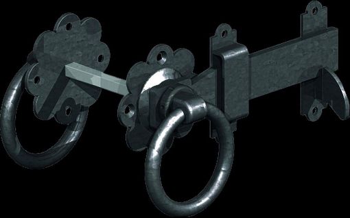 Picture of GM RING GATE LATCHES | 6" 150MM E/BLAC