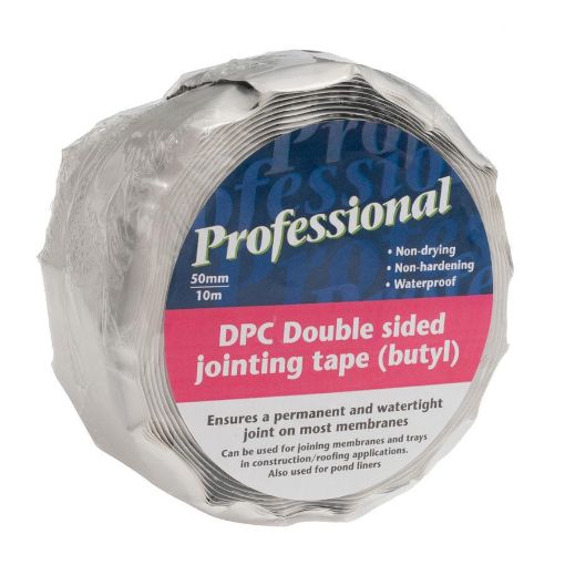 Picture of Ultratape 50mm x 10m Black DPC Jointing Tape - D/S Butyl