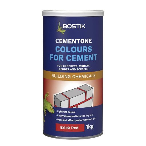 Picture of BOSTIK CEMENTONE NO 1 POWDER CEMENT COLOUR Brick Red 1 kg