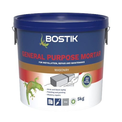 Picture of BOSTIK CEMENTONE GENERAL PURPOSE MORTAR TUB Grey 5 kg