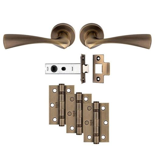 Picture of Carlisle Brass Sintra Latch Pack - Ultimate Door Pack - Antique Brass
