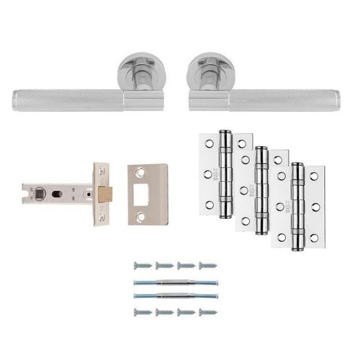 Picture of Carlisle Brass Lagos Latch Pack - Ultimate Door Pack - Polished Chrome