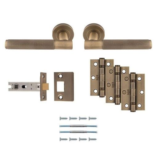Picture of Carlisle Brass Lagos Latch Pack - Ultimate Door Pack - Antique Brass