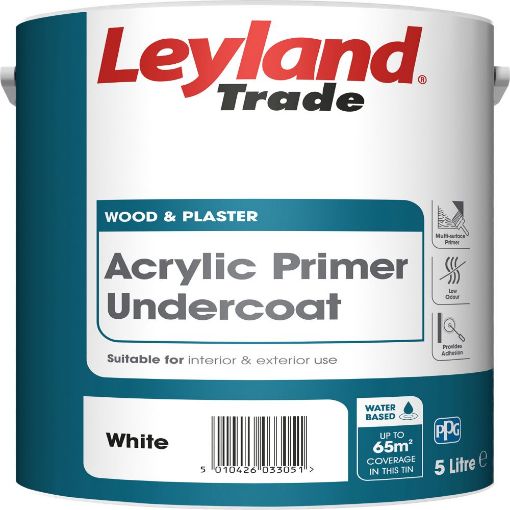 Picture of Leyland Acrylic Primer Undercoat White 5L