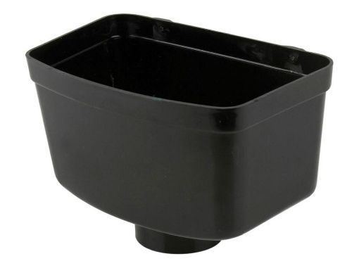 Picture of 110mm Industrial Downpipe Rainwater Head Black