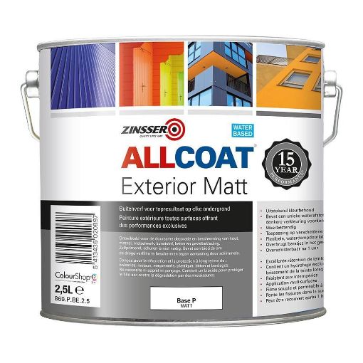 Picture of Zinsser AllCoat Exterior Satin WB Anthracite 2.5L (RAL 7016)