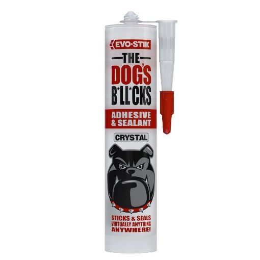 Picture of EVO-STIK 'THE DOGS B*LL*CKS' SMP  ADHESIVE & SEALANT Crystal Clear C20