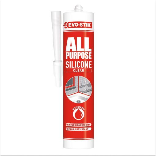 Picture of EVO-STIK ALL PURPOSE FLEXIBLE SILICONE SEALANT Clear C20