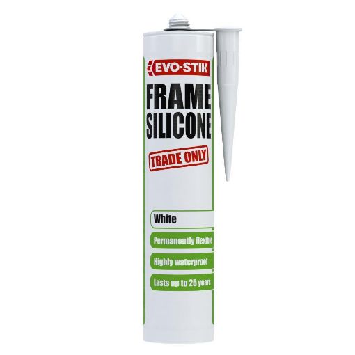 Picture of EVO-STIK SILICONE FRAME SEALANT LOW MODULUS NEUTRAL CURE (LMN) White C20