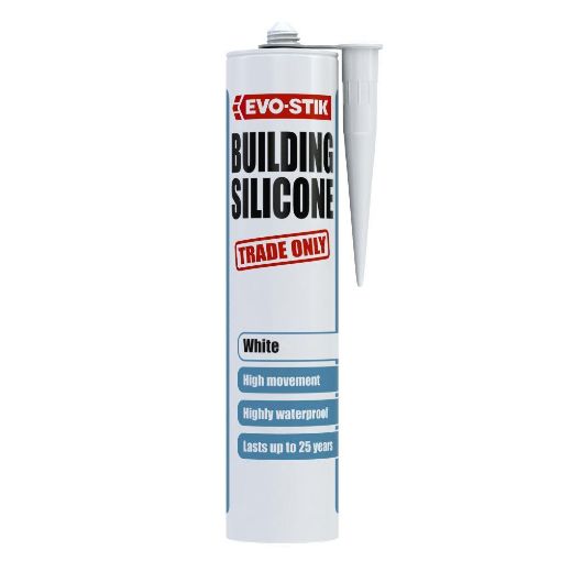 Picture of EVO-STIK BUILDING SILICONE SEALANT LOW MODULUS NEUTRAL CURE (LMN) White C20