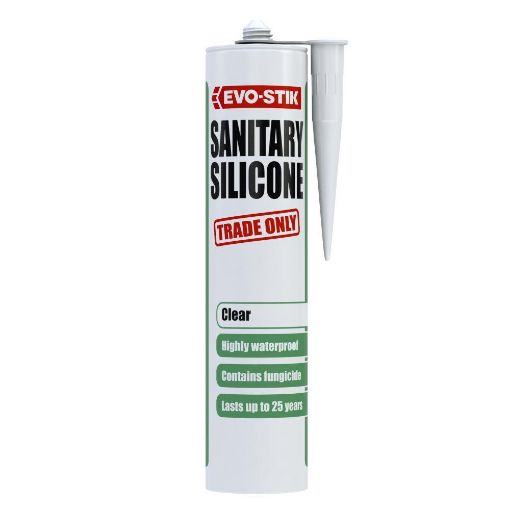 Picture of EVO-STIK SANITARY SILICONE SEALANT Clear C20
