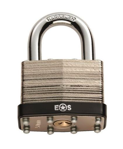 Picture of Carlisle Brass 50Mm Laminated Padlock 3 Kydd To Differ - Bright Zinc Plated