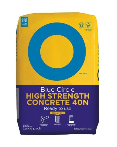 Picture of 40N High Strength Concrete 20kg Blue Circle (Plastic Bag) (70)