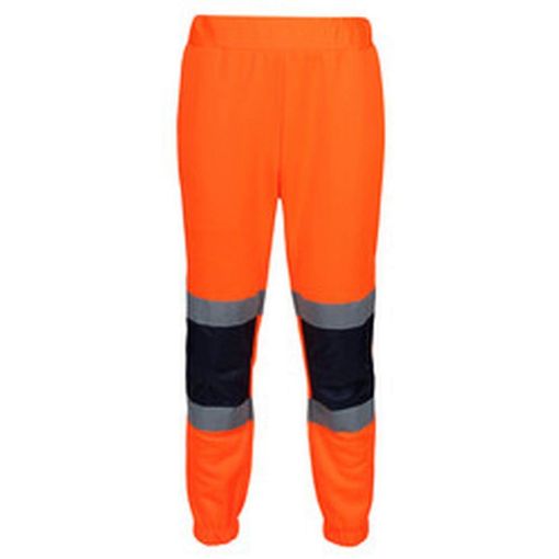 Picture of Regatta Pro Hi Vis Joggers Orange/Navy 3XL
