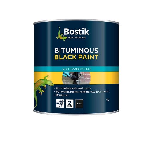 Picture of BOSTIK BITUMINOUS BLACK PAINT 1 litre