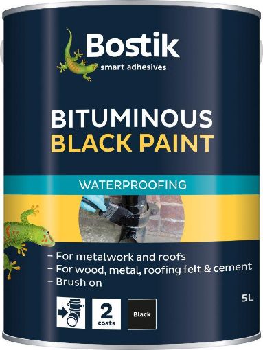 Picture of BOSTIK BITUMINOUS BLACK PAINT 5 litre