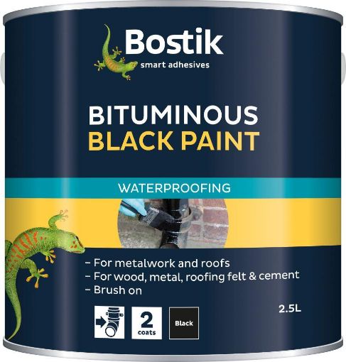 Picture of Bostik BITUMINOUS BLACK PAINT 2.5 litre