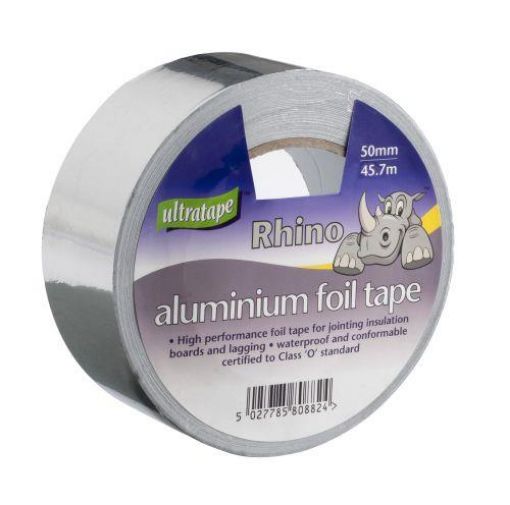 Picture of Ultratape 50mm x 45.7m Aluminium Foil Tape - Rhino label