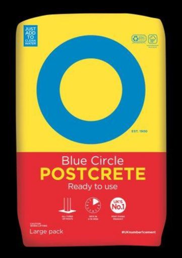 Picture of Postcrete 20kg Blue Circle (Plastic Bag) (70)