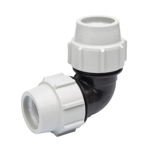 Picture of PLASSON 50MM 90 DEG ELBOW MDPE 7050GG0