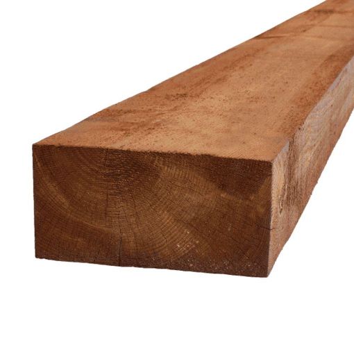 Picture of 95 X 195mm Brown Treated Softwood Sleeper (90 x 190mm fin)