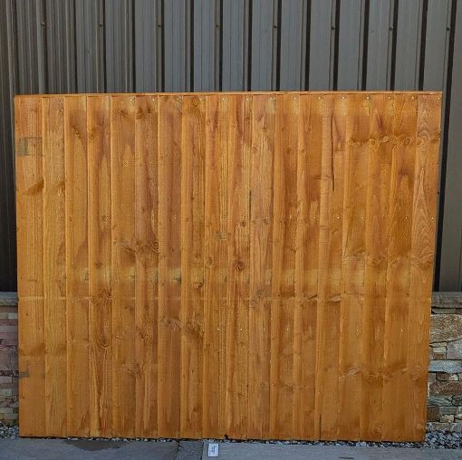 Picture of 6ft x 5ft (1.83m x 1.52m) Featheredge Panel Golden Brown