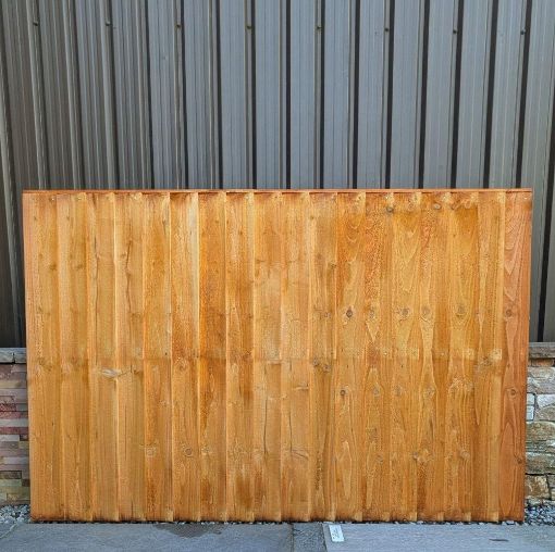 Picture of 6ft x 4ft (1.83m x 1.23m) Featheredge Panel Golden Brown