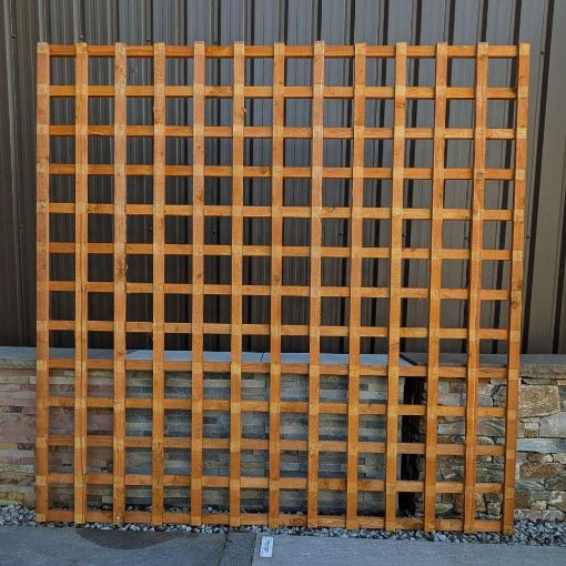 Picture of 6ft x 6ft Square Trellis Golden Brown