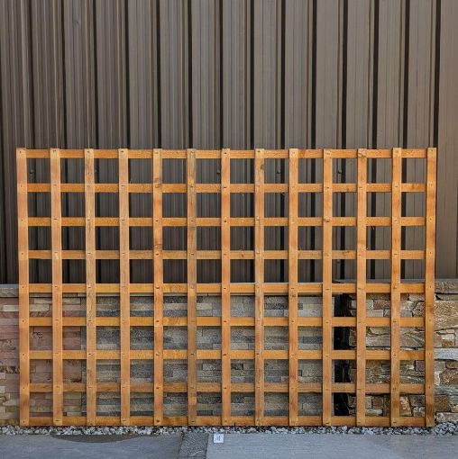 Picture of 6ft x 4ft Square Trellis Golden Brown