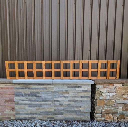 Picture of 6ft x 1ft Square Trellis Golden Brown