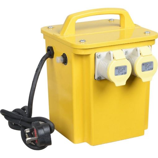 Picture of LUCECO 110V/3.3KVA 2 Socket Transformer 1.5mm Cable 16A