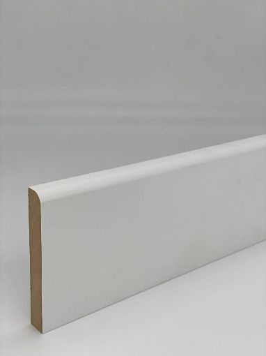 Picture of 18 x 68mm Moisture Resistant MDF Round One Edge Architrave Primed 4.4m
