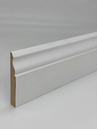 Picture of 18 x 119mm Moisture Resistant MDF Ogee Skirting Primed 4.4m