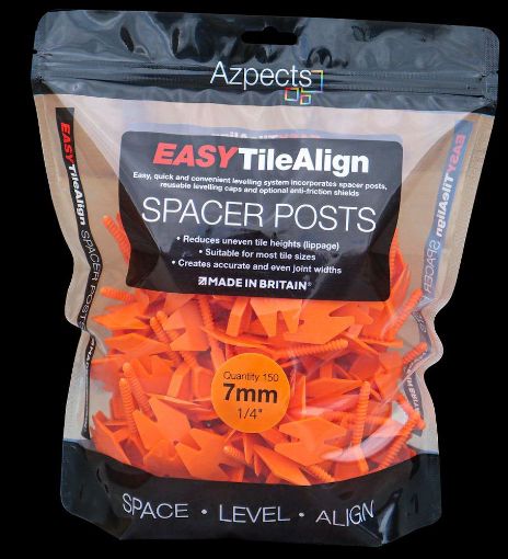 Picture of Azpect EasyTileAlign Grey Tile Spacer Post (7mm) Bag of 150 ** DIRECT FROM SUPPLIER**