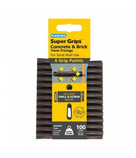 Picture of PLASPLUG 100 Brown Supergrip H/Duty Fixings Clip