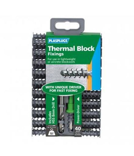 Picture of PLASPLUG 40 Thermal Block Fixings Clip Pack