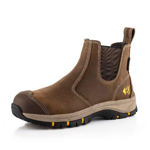 Picture of Wizard Slip on Brown Safety Boot