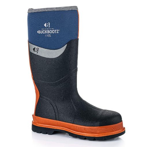 Picture of BBZ6000 Buckbootz S5 Blue/Orange Neoprene/Rubber Heat 