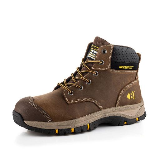 Picture of Wizard Lace up Brown Safety Boot