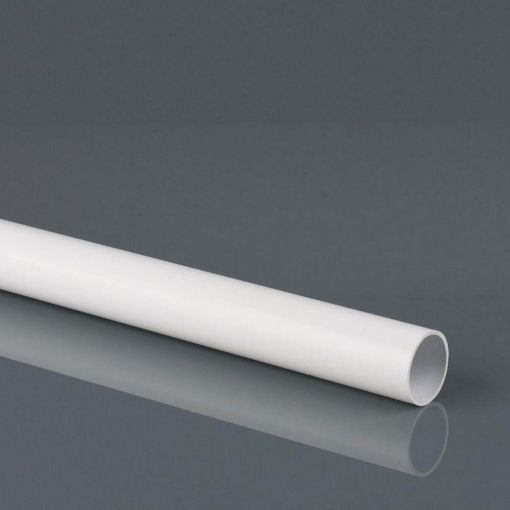 Picture of 40mm Solvent Waste 3m P/E Solvent Waste Pipe White Polar 